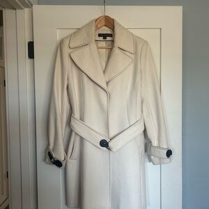 Via Spiga Elegant Cream Women's Coat